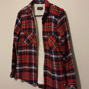 Sherpa lined shirt jacket, women’s small